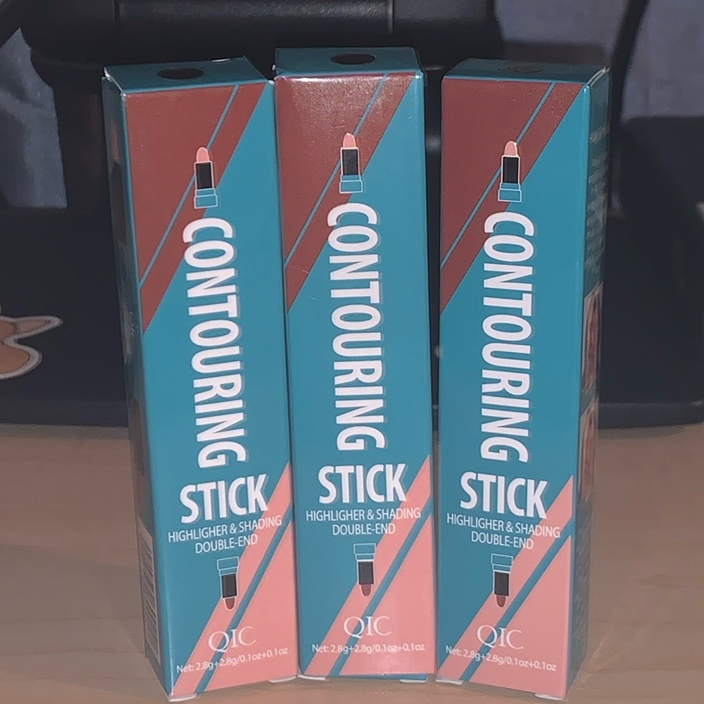 QIC NEW Contouring Stick Highlighter and Shading Double-Ended in Shade 1, 2 & 3